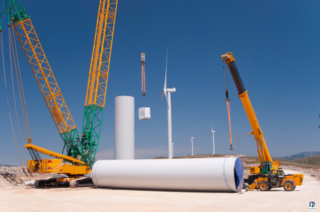 Construction des éoliennes